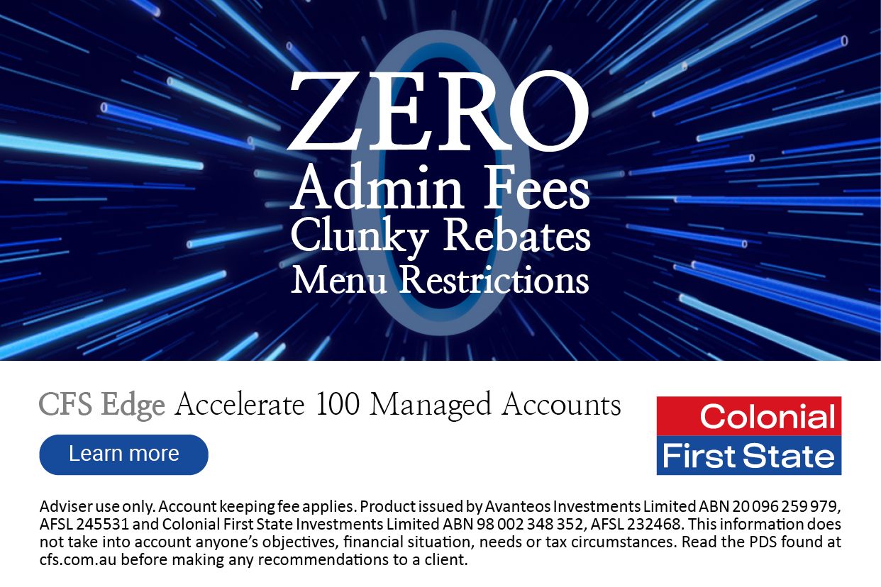 CFS EDGE The ultimate advice integration solution, designed to keep you at the frontier of advice.